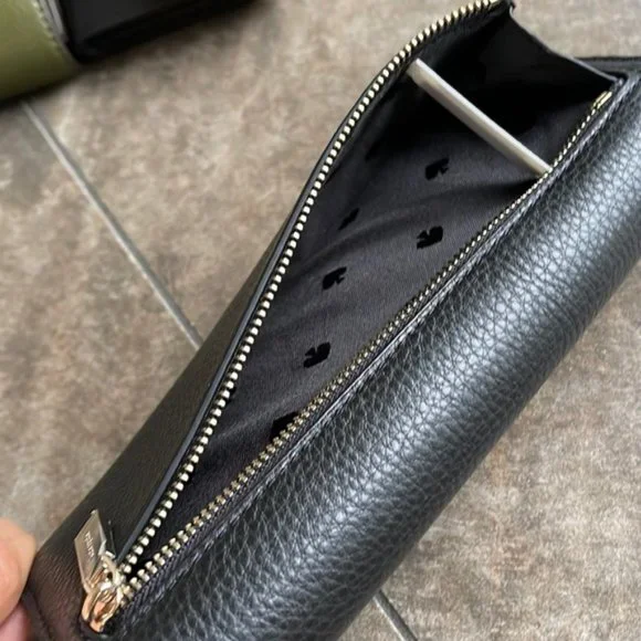 Kate Spade Marti Large Slim Flap Wallet Black - Picture 12 of 16